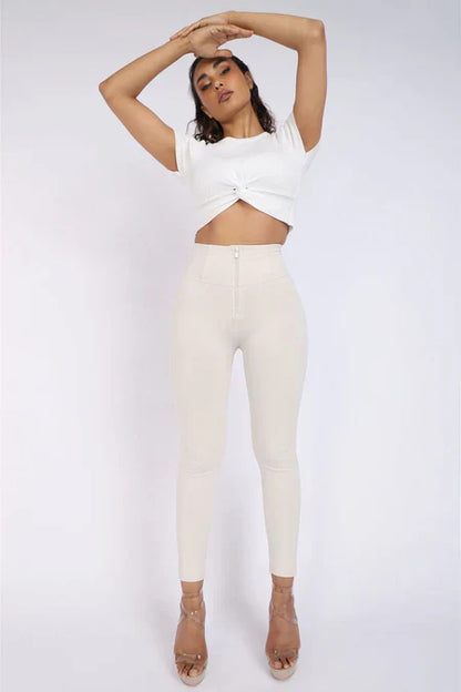 Freddy WR.UP® High Waist - Beige - for kvinde - FREDDY WR.UP® - Bukser