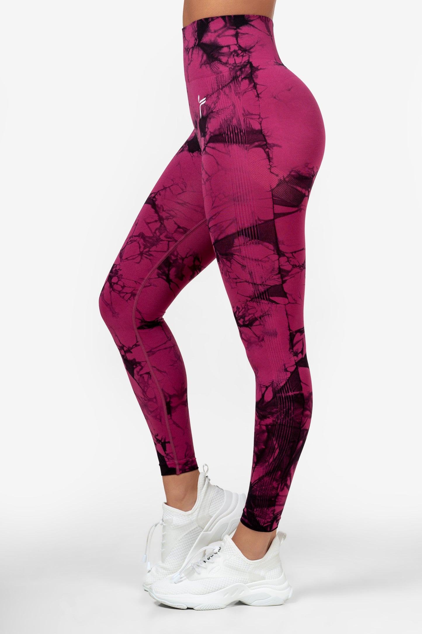 Pink Tie Dye Scrunch Leggings - for dame - Famme - Leggings