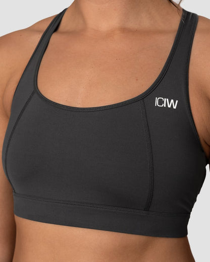 classic sports bra anthracite