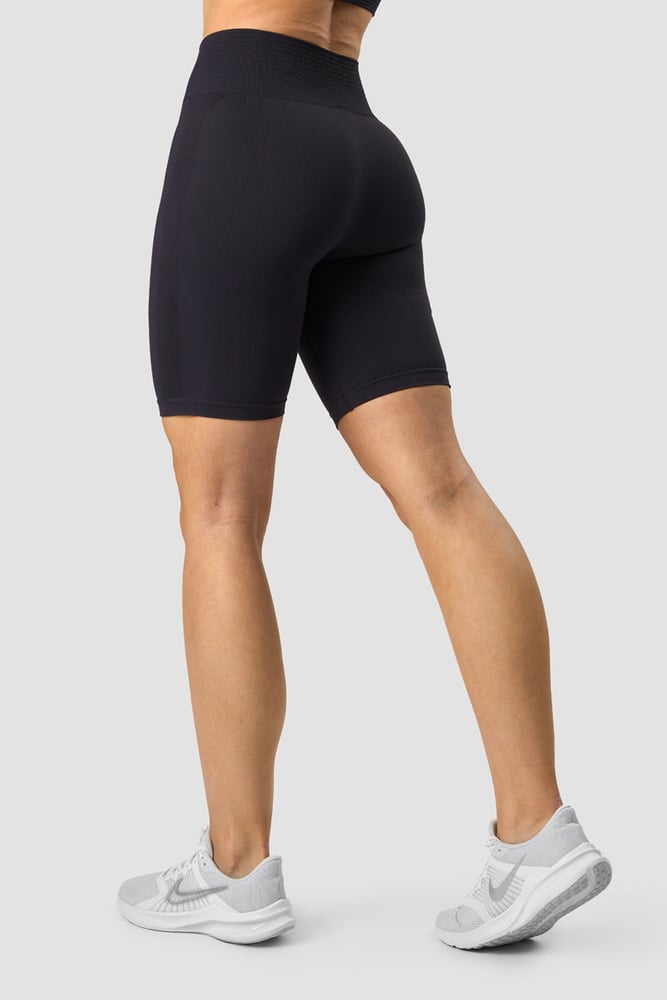 define seamless pocket biker shorts dk graphite