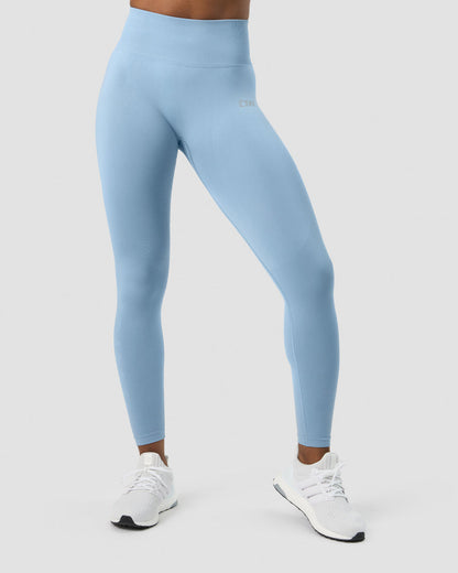 define seamless scrunch tights dusty blue