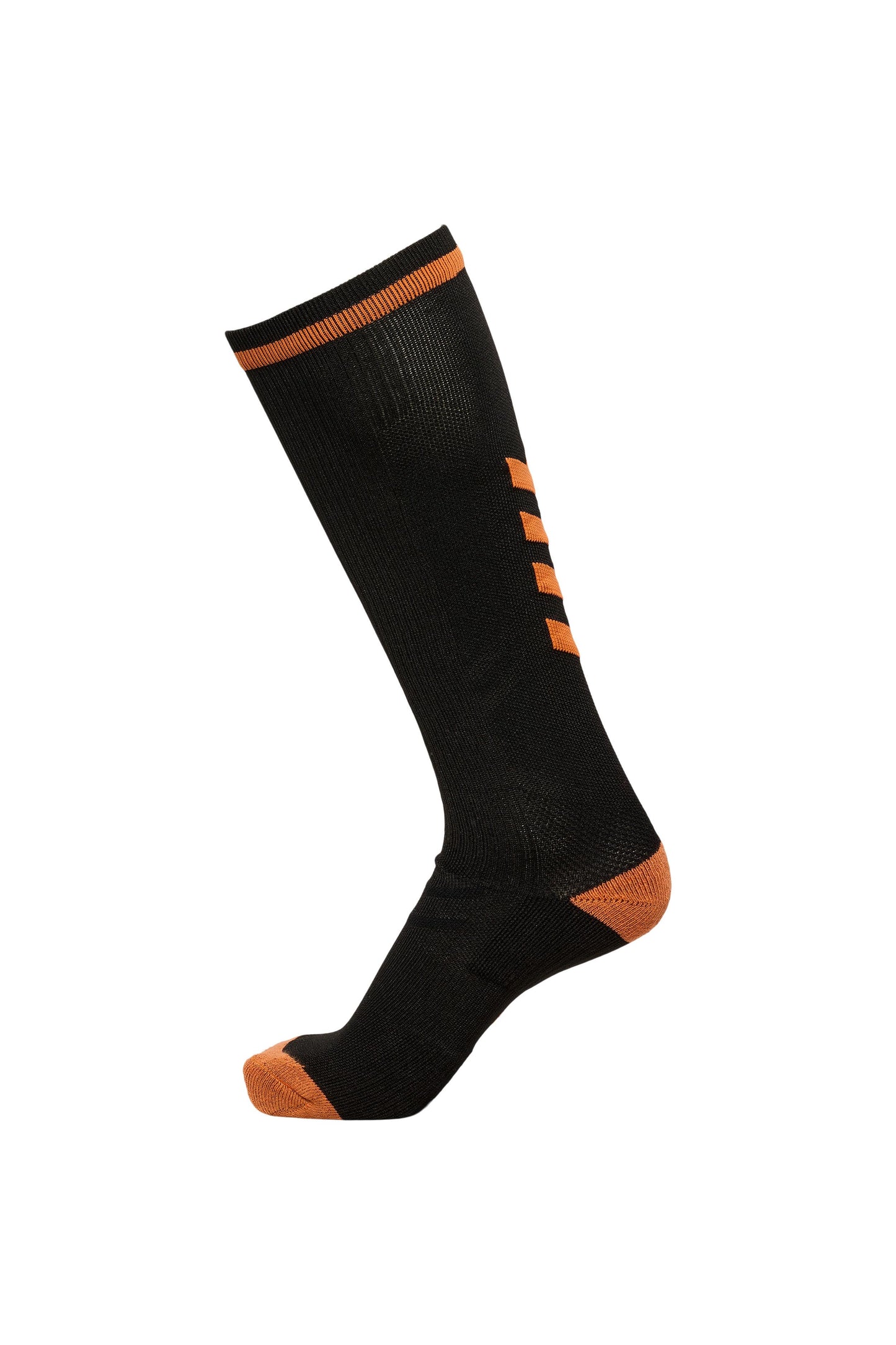 HUMMEL - Elite Indoor Sock High - Black/orange Tiger