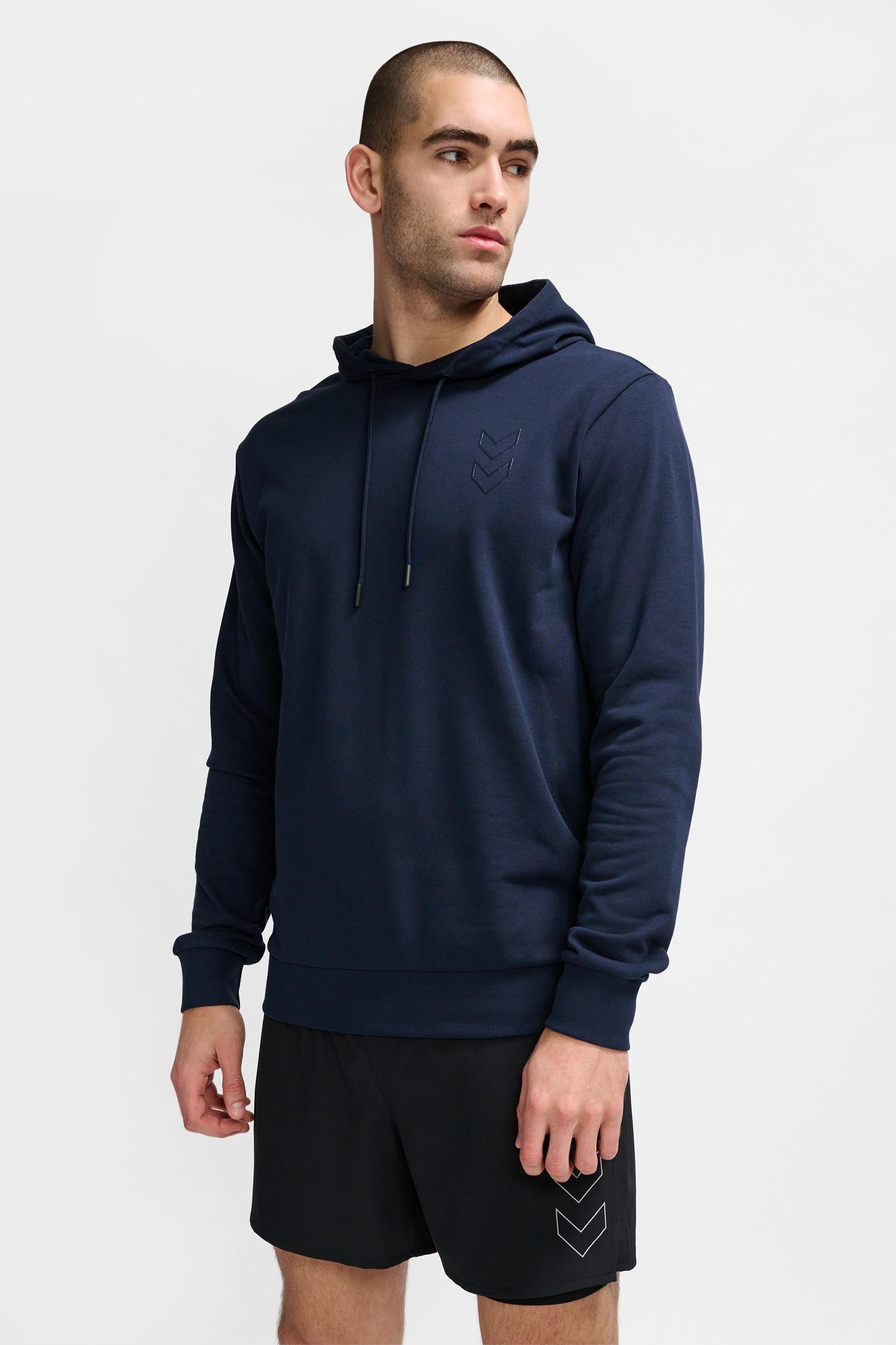 HUMMEL - Hmlactive Co Hoodie - Total Eclipse