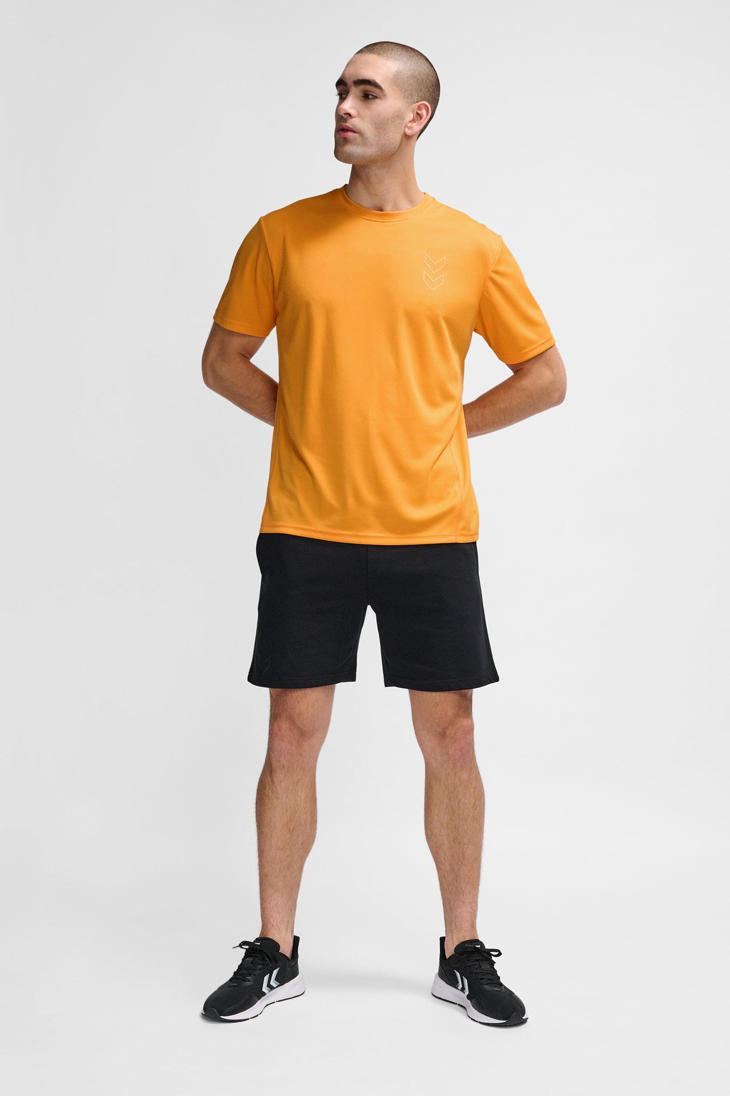 HUMMEL - Hmlactive Pl Jersey S/s - Blazing Orange