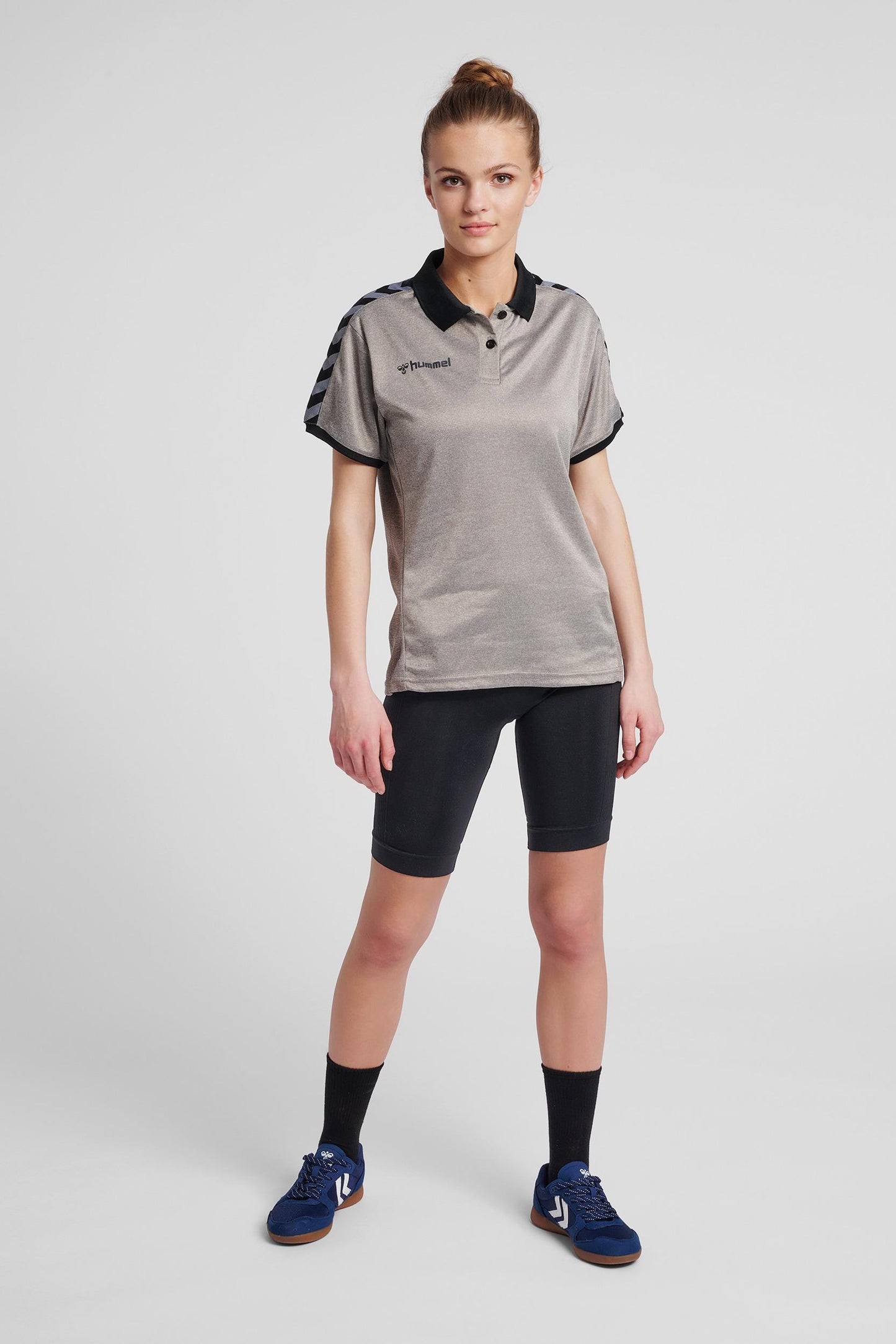 HUMMEL - Hmlauthentic Woman Functional Polo - Grey Melange