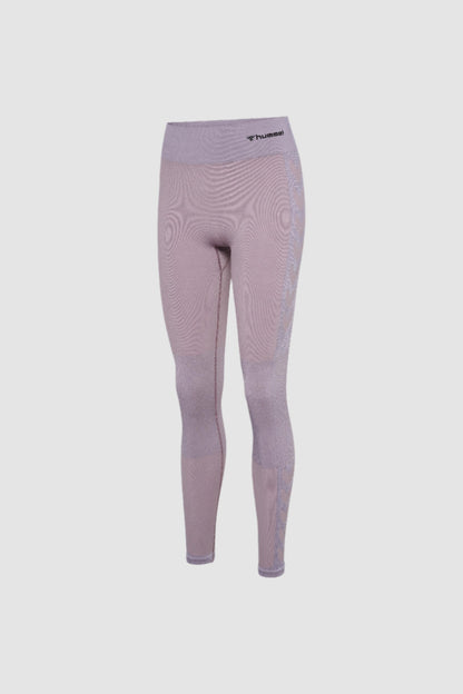 HUMMEL - Hmlclea Seamless Mid Waist Tights - Nirvana Melange