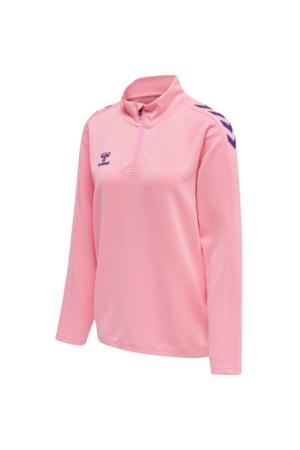 HUMMEL - Hmlcore Xk Half Zip Sweat Woman - Cotton Candy