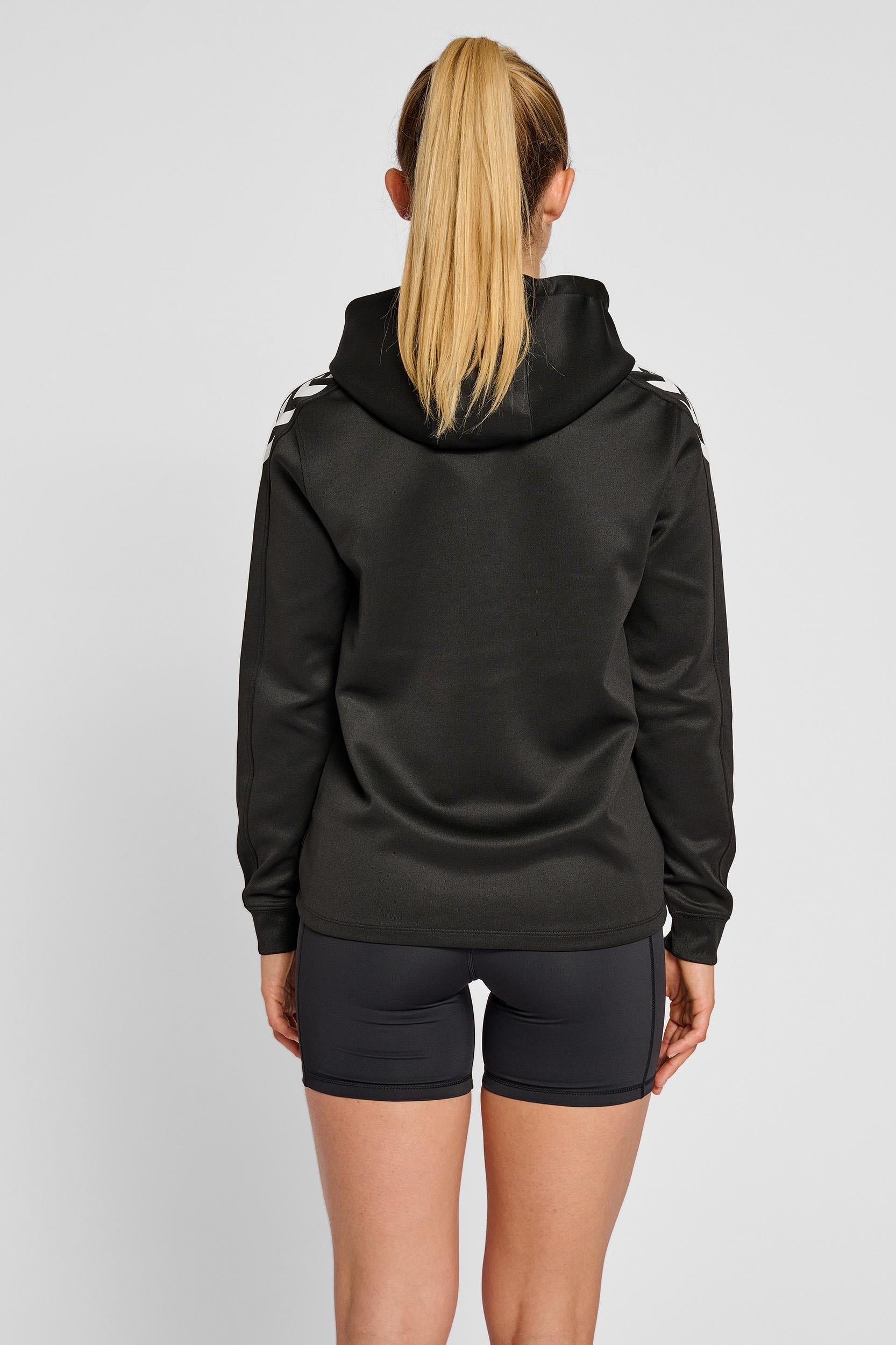 HUMMEL - Hmlcore Xk Poly Zip Hood Sweat Woma - Black