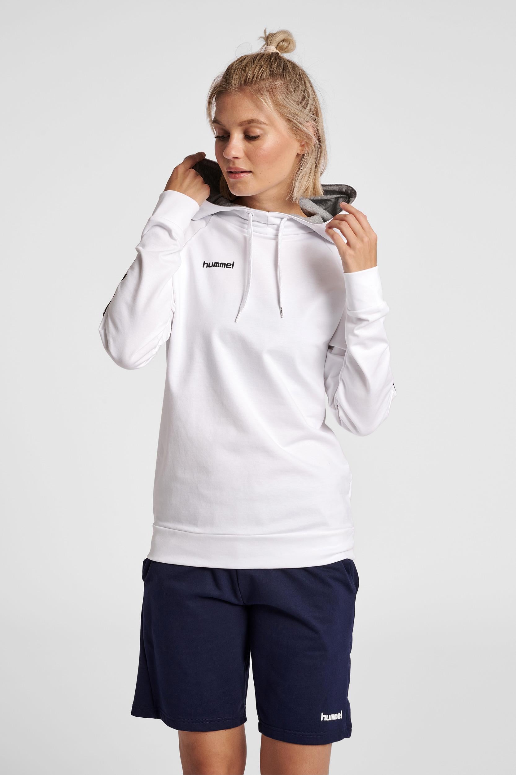 HUMMEL - Hmlgo Cotton Hoodie Woman - White