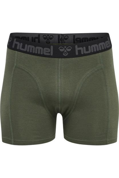 HUMMEL - Hmlmarston 4-pack Boxers - Black/thyme