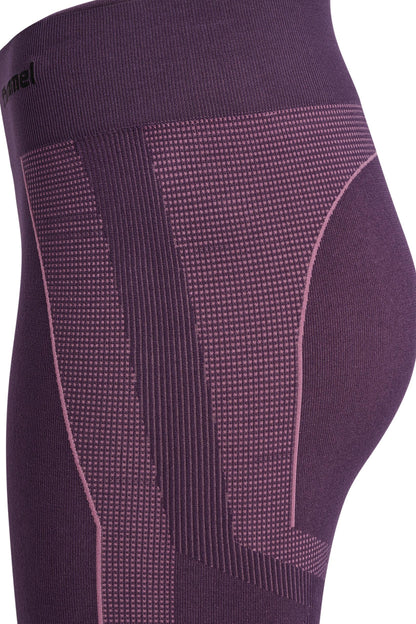 HUMMEL - Hmlmt Power Seamless Mw Tights - Plum Perfect