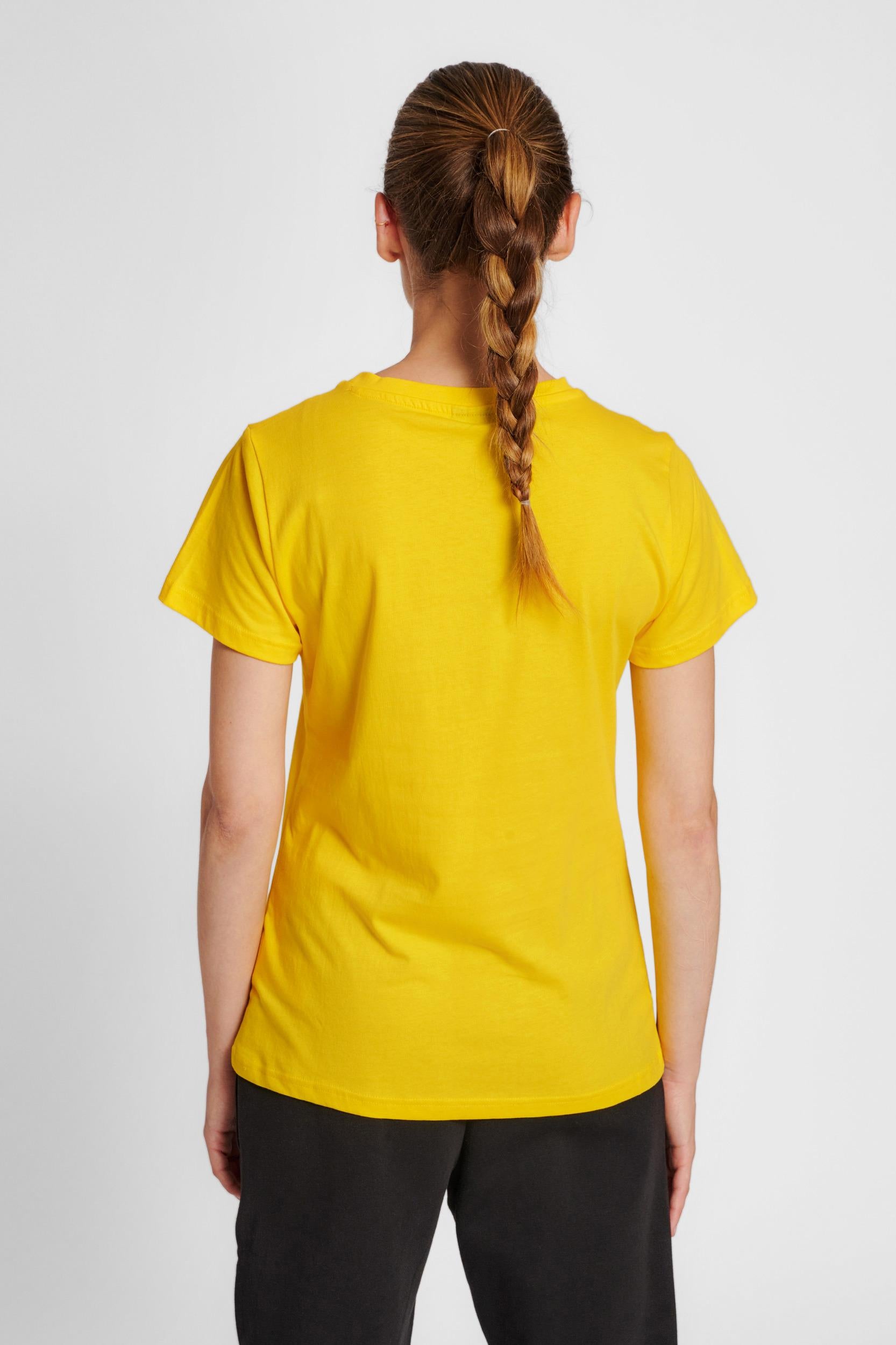 HUMMEL - Hmlred Basic T-shirt S/s Woman - Empire Yellow