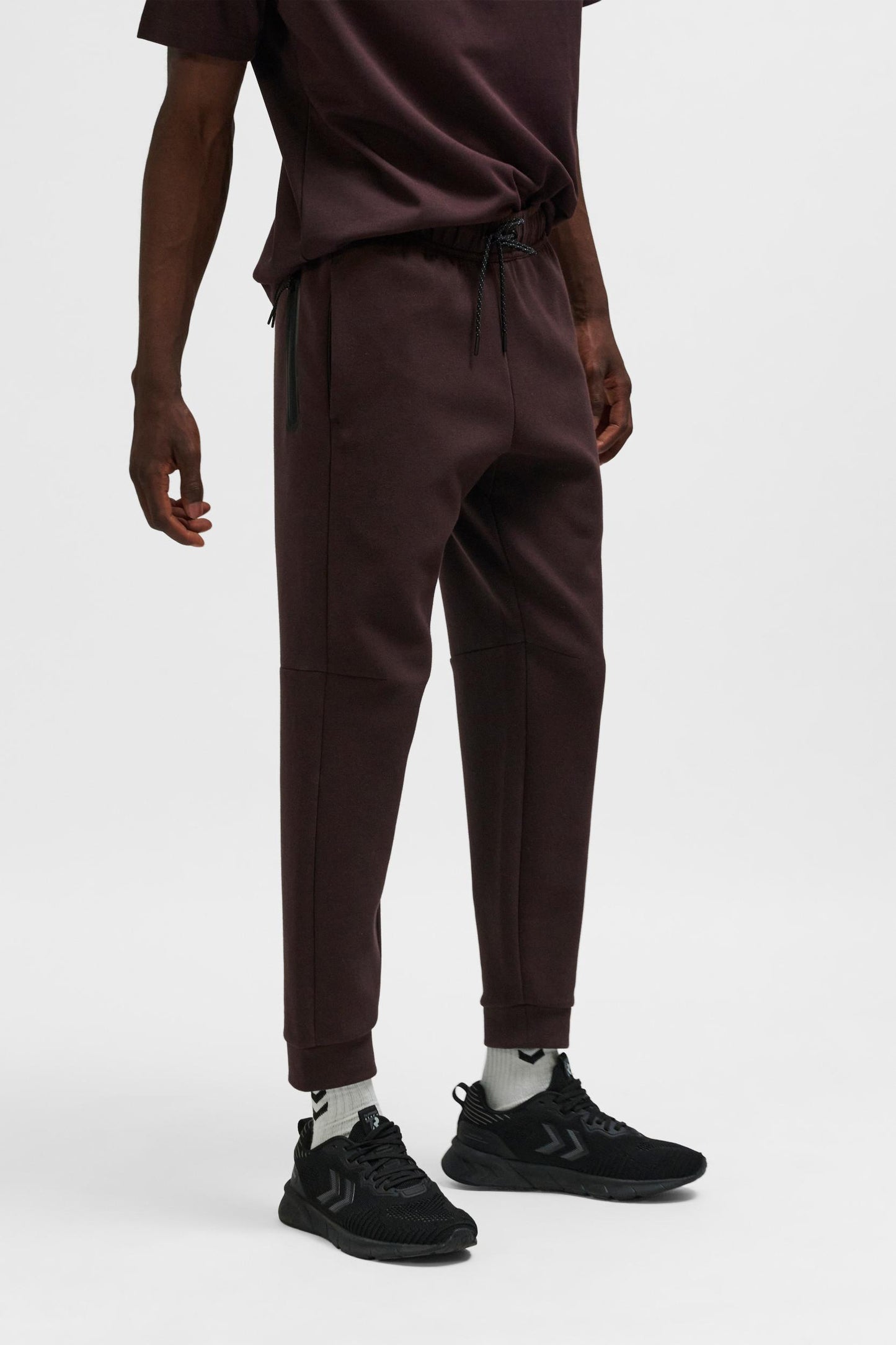 HUMMEL - Hmltech Fleece Regular Pants - Chocolate Plum