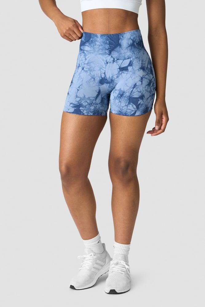 ICANIWILL - Define Seamless Tie Dye Shorts - Urban Blue