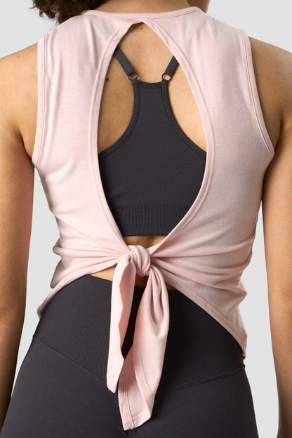 ICANIWILL - Empowering Open Back Tank - Sugar Pink