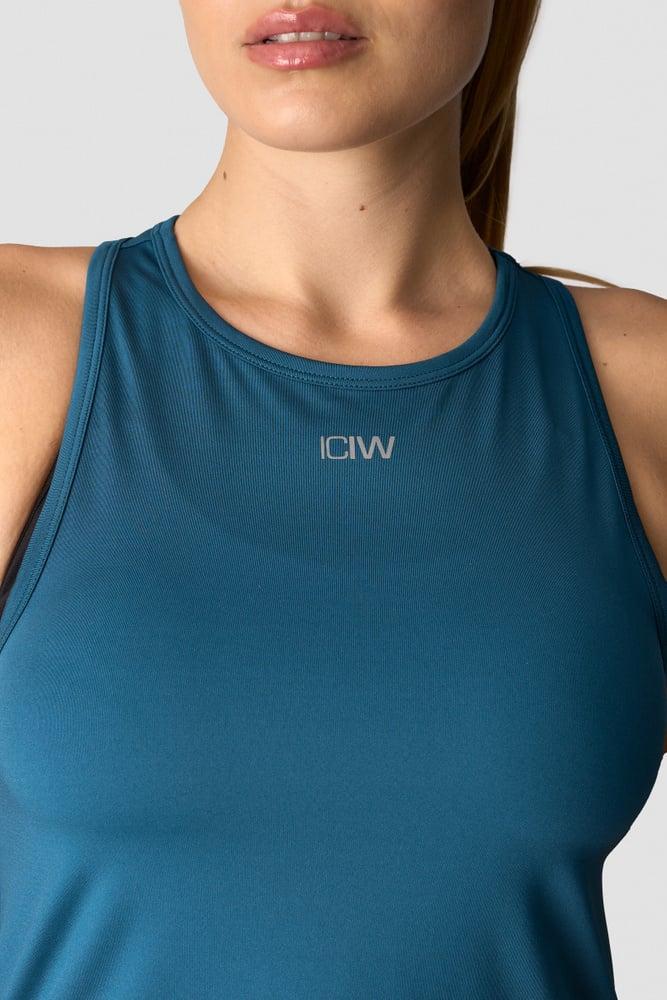 ICANIWILL - High Neck Tank Top - Teal