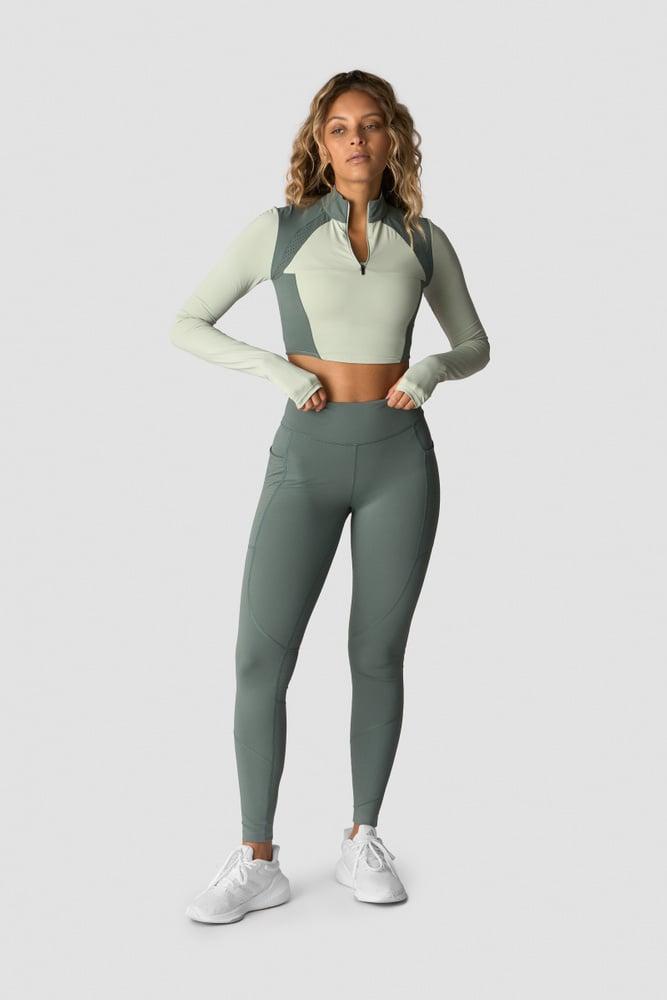 ICANIWILL - Mirage Cropped Long Sleeve - Light Sea Green