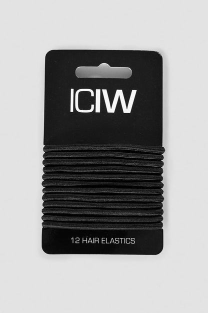 ICANIWILL - Sport Hair Ties 12-pack - Black