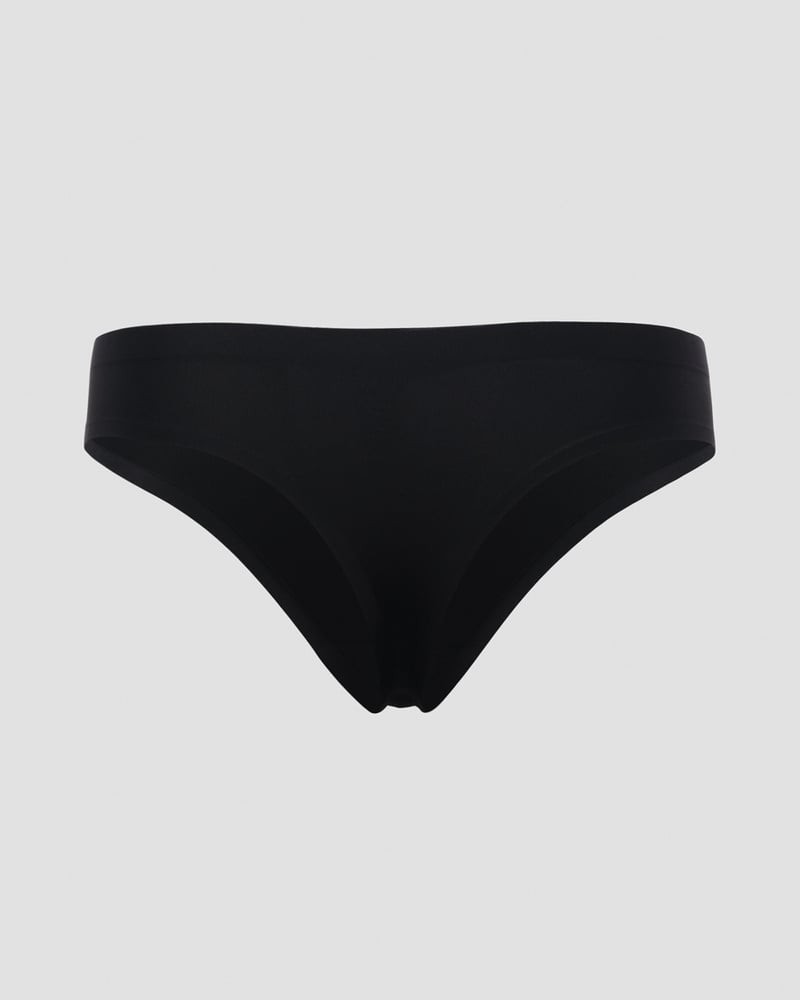 invisible thong black