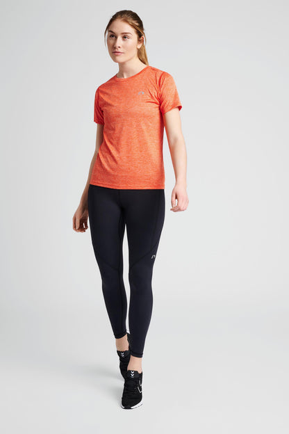 NEWLINE - Women Statement T-shirt S/s - Spicy Orange Melange