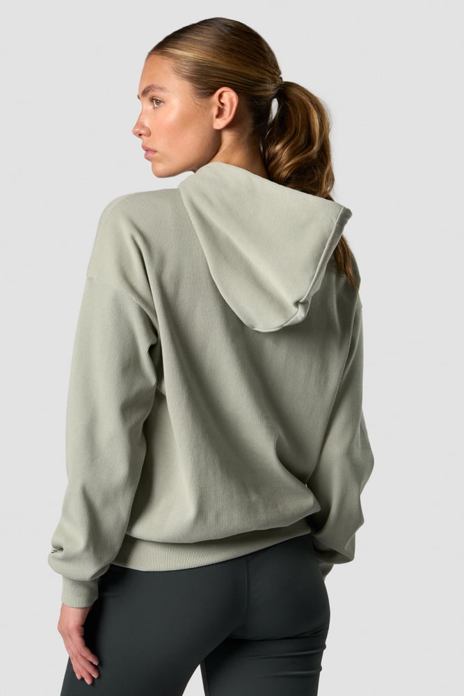 recharge hoodie wmn faded green