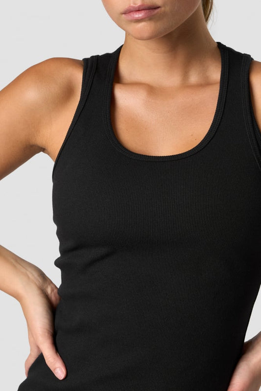 recharge tank top wmn black