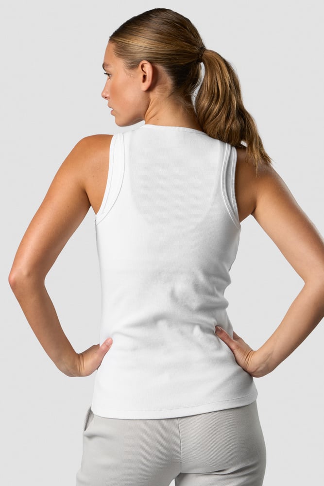 recharge tank top wmn white