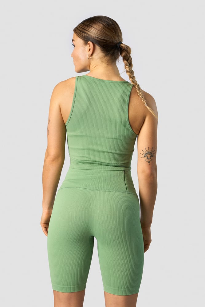 ribbed define seamless tank top light green