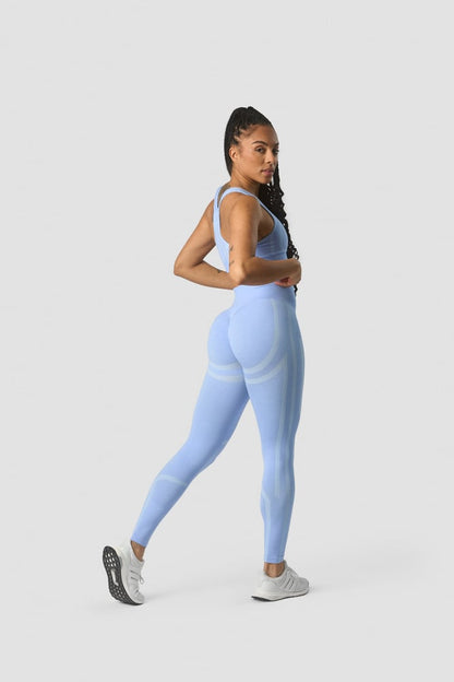 rush seamless tights soft blue melange