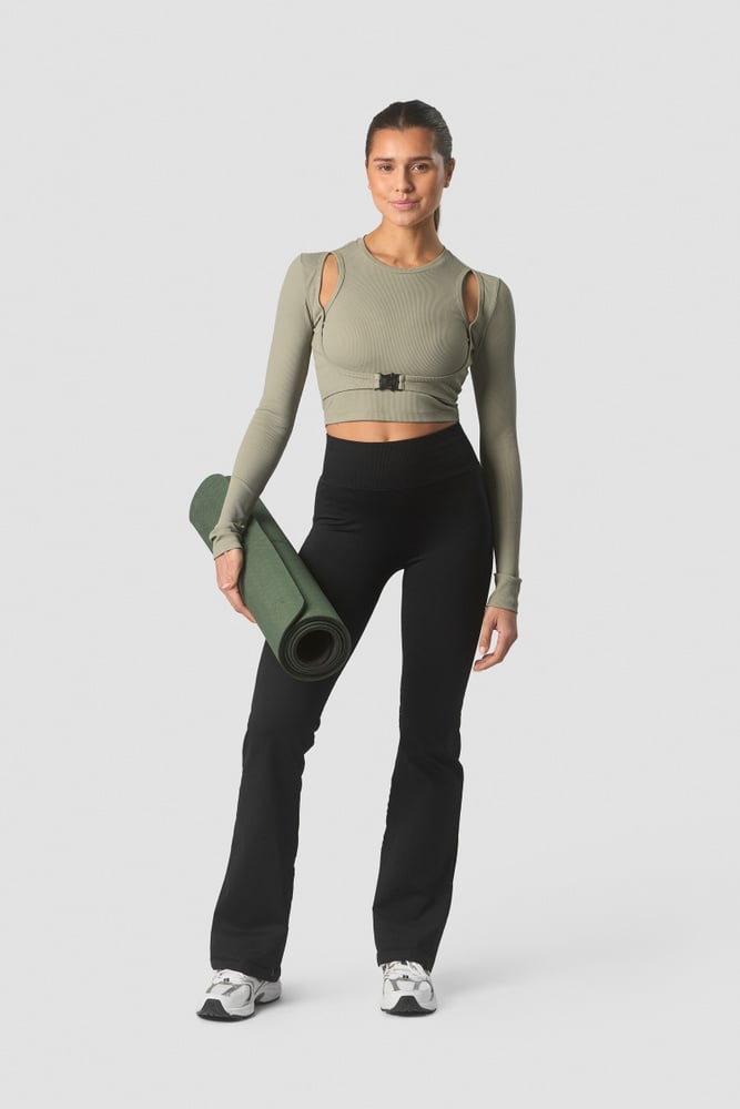 shourai cropped long sleeve wmn light sea green