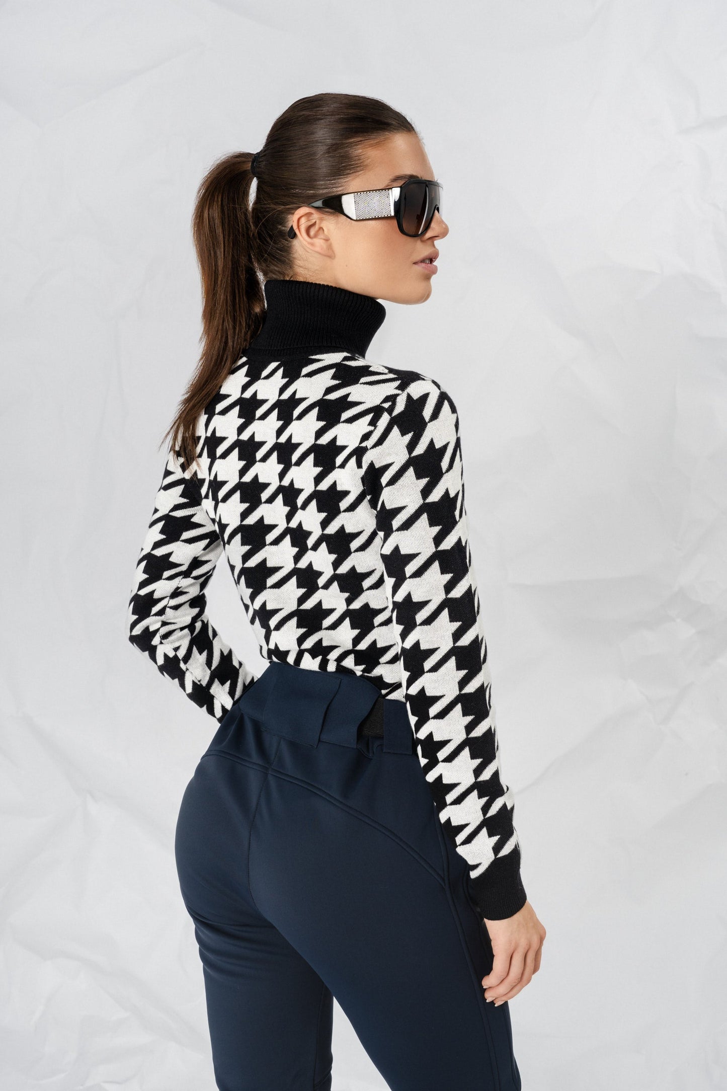 Houndstooth Sweater - for dame - Famme - Sweater