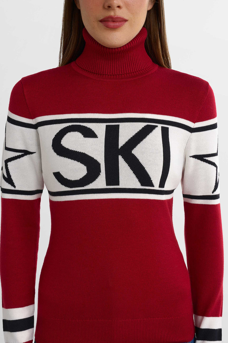 SKI Sweater · Red/White/Black