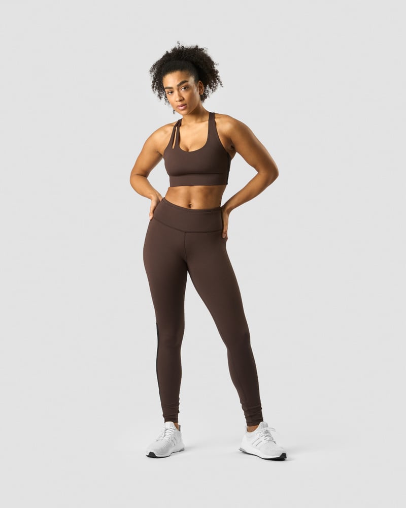 stance sports bra dark brown