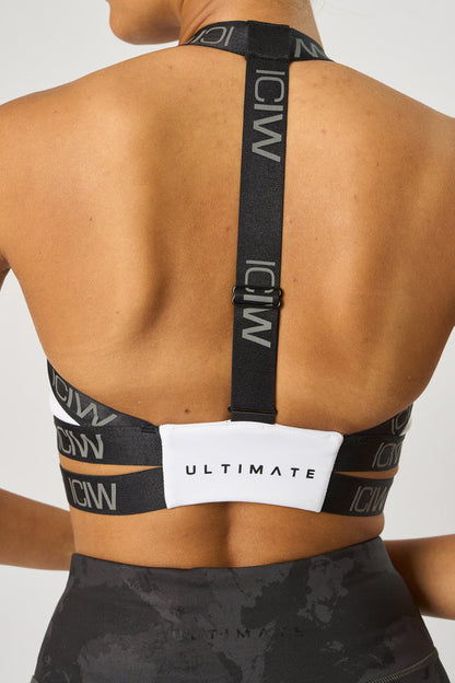 ultimate training sports bra white